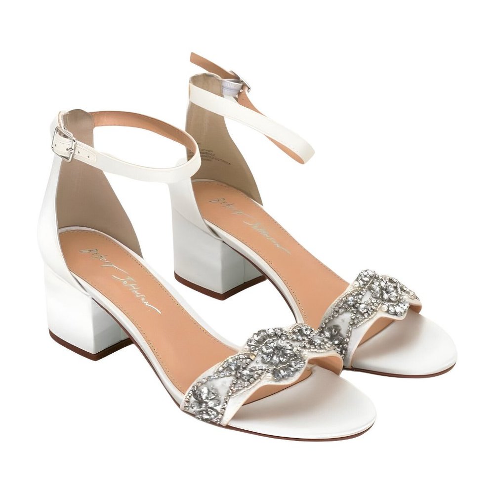 Blue by Betsey Johnson Womens SB-Mel Heeled Sandal, Ivory, Size 8 M - Picture 8 of 8